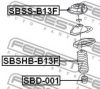 FEBEST SBSHB-B13F Protective Cap/Bellow, shock absorber